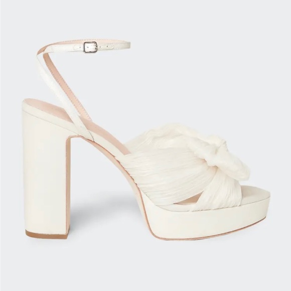 LOEFFLER RANDALL
Pleated Knot Ankle-Strap Platform Sandals - Picture 2 of 9